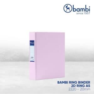 Ring Binder A5 - 2 Ring - 2220 Pastel Pink