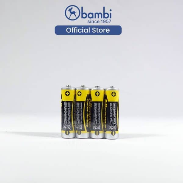 Baterai NICOME CARBON Battery R03P AAA Size SHRINK (4 pcs) - 2150022