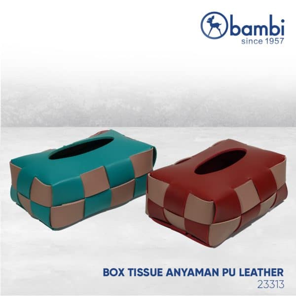 BOX TISSUE ANYAMAN PU LEATHER 23313- 2