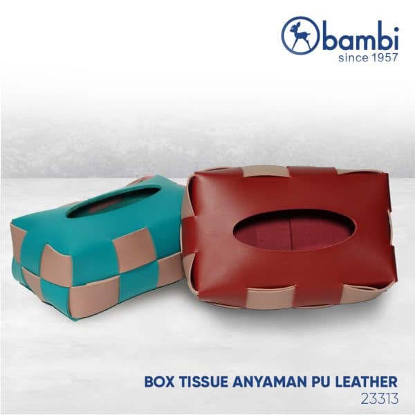 BOX TISSUE ANYAMAN PU LEATHER 23313- 4