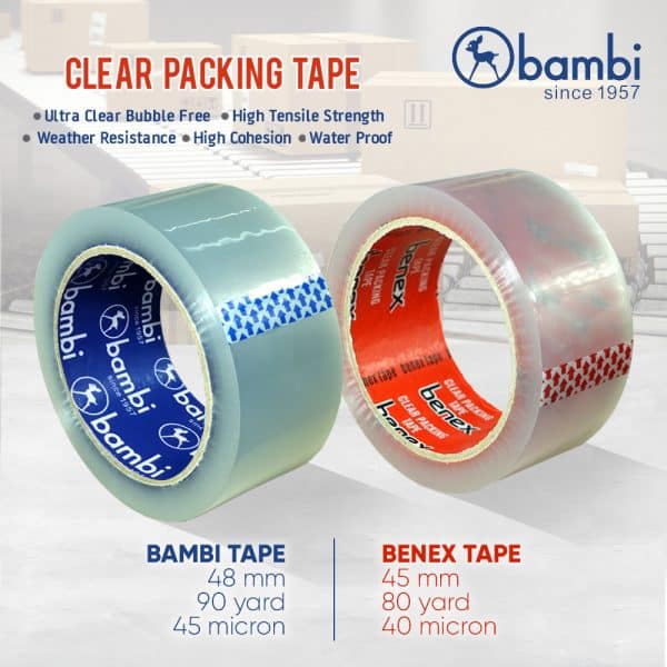 Benex Lakban Bening / OPP Tape 45 mm 80 yard - 23216