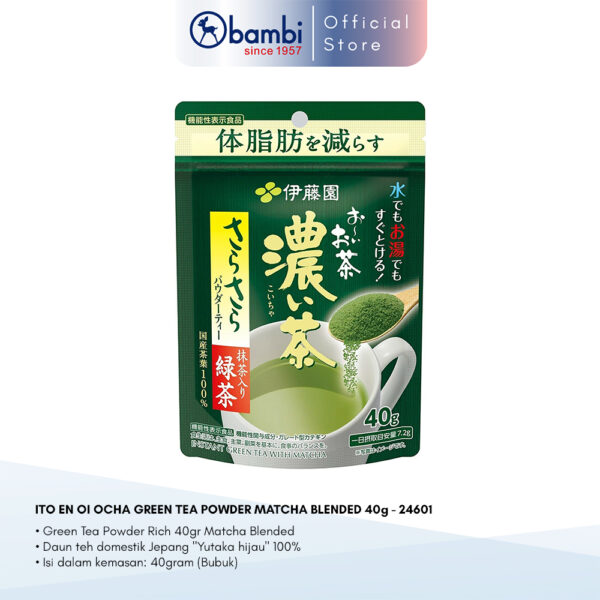 ITO EN OI OCHA GREEN TEA POWDER MATCHA BLENDED 40g - 24601 C