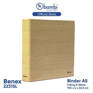 Benex Ring Binder A5 3 Ring D-Type MID SIZE 25 mm - 2231SL