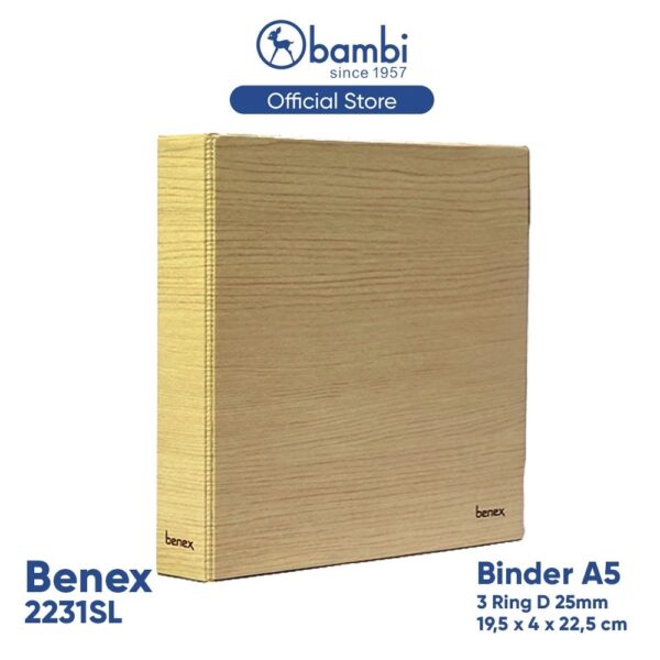 Benex Ring Binder A5 3 Ring D-Type MID SIZE 25 mm - 2231SL