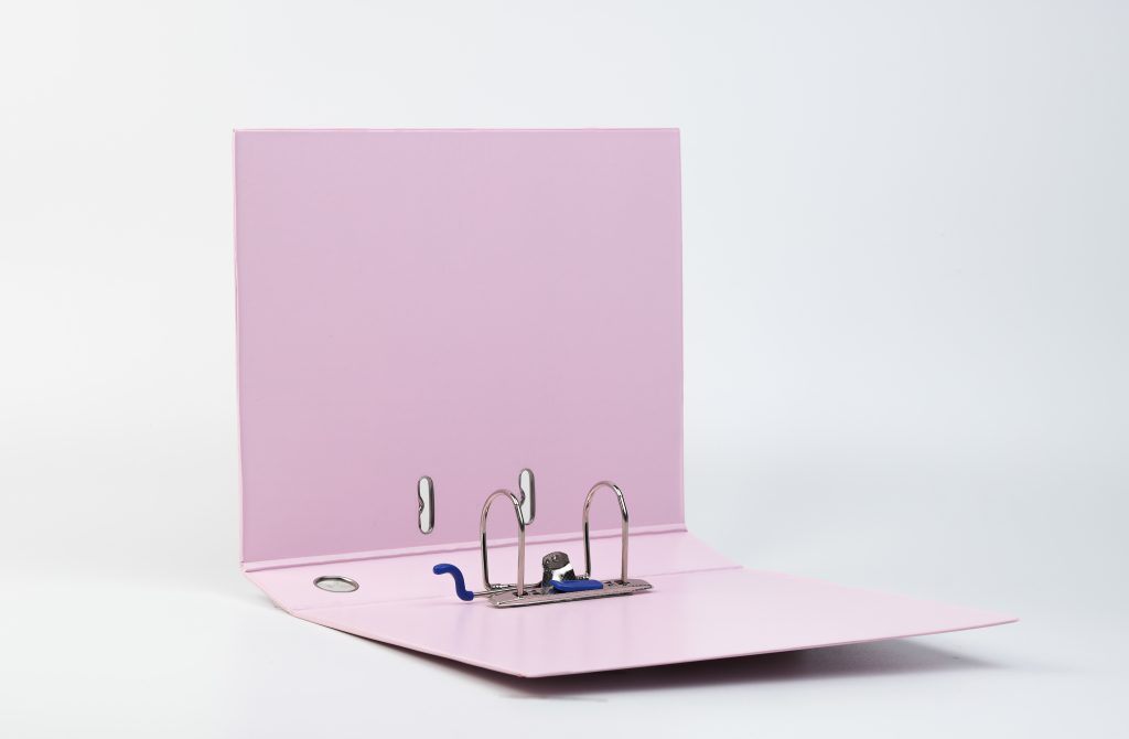 Bambi Ordner Berkualitas tipe 1010 warna Pastel Pink