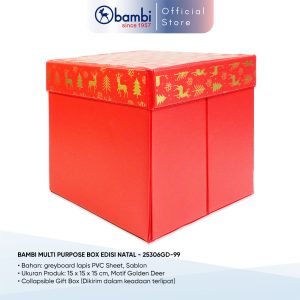 25306GD-99 Gift Box Natal Motif Deer